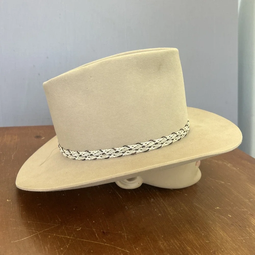 Vintage Stetson Silverbelly Cowboy Hat 3X Beaver 6 7/8 1950's-60's Union Tag